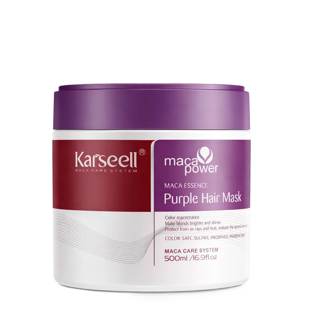 Máscara Capilar Maca Power Essence Purple Mask Karseell 500ml