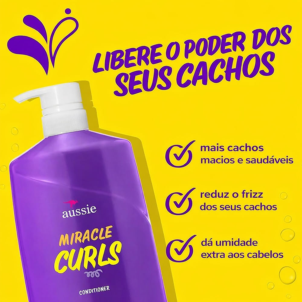 Condicionador Miracle Curls Aussie 778ml