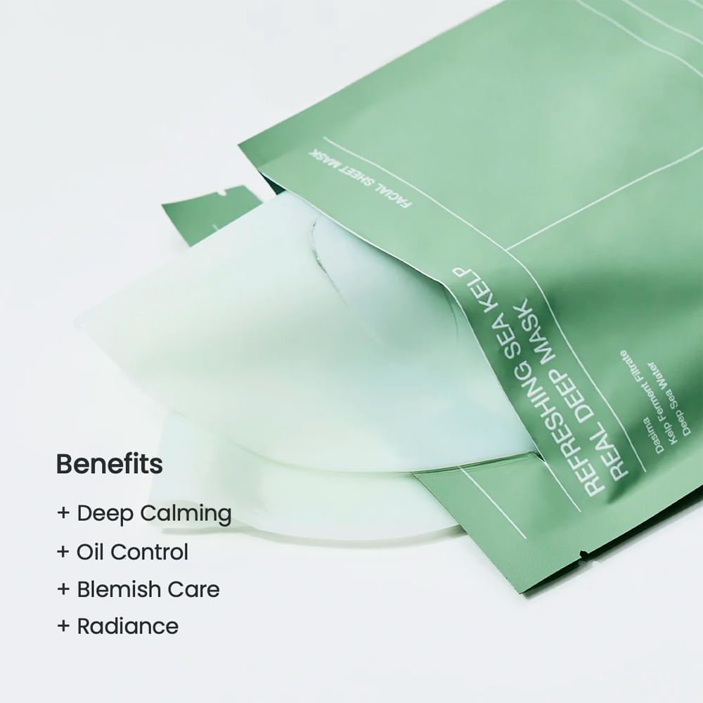 Máscara Facial Refreshing Sea Kelp Real Deep Mask Biodance