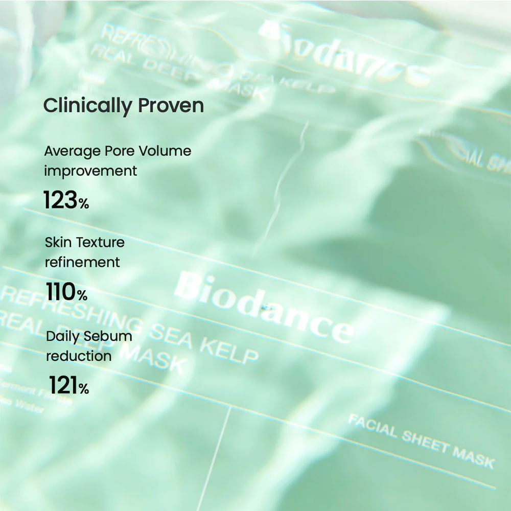 Máscara Facial Refreshing Sea Kelp Real Deep Mask Biodance