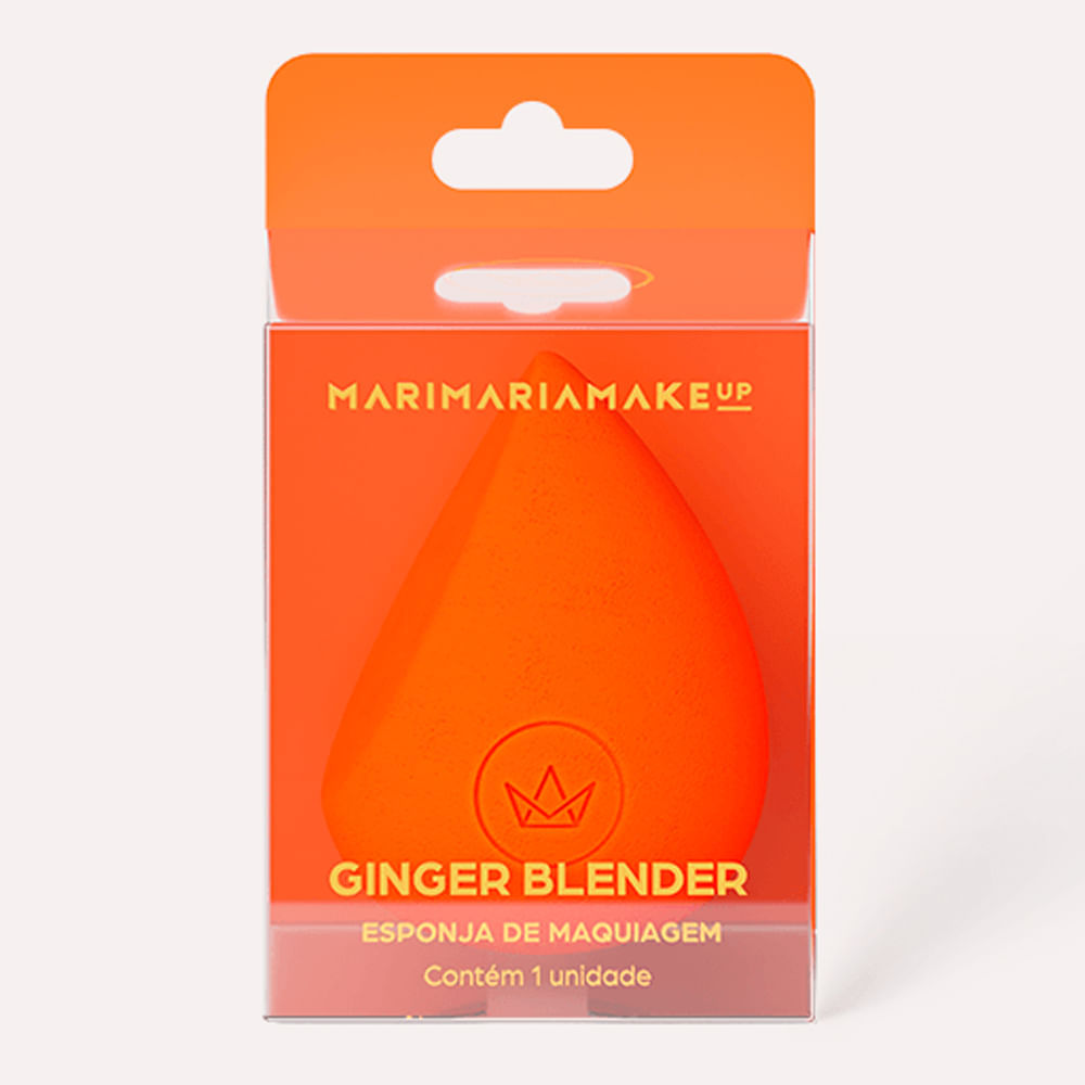 Esponja de Maquiagem Ginger Blender Mari Maria XL Laranja