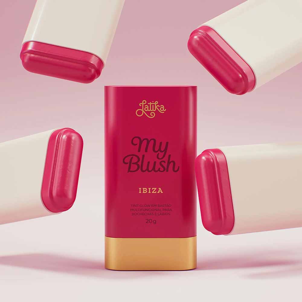 Blush em Bastão My Blush Latika 20g Cor Ibiza