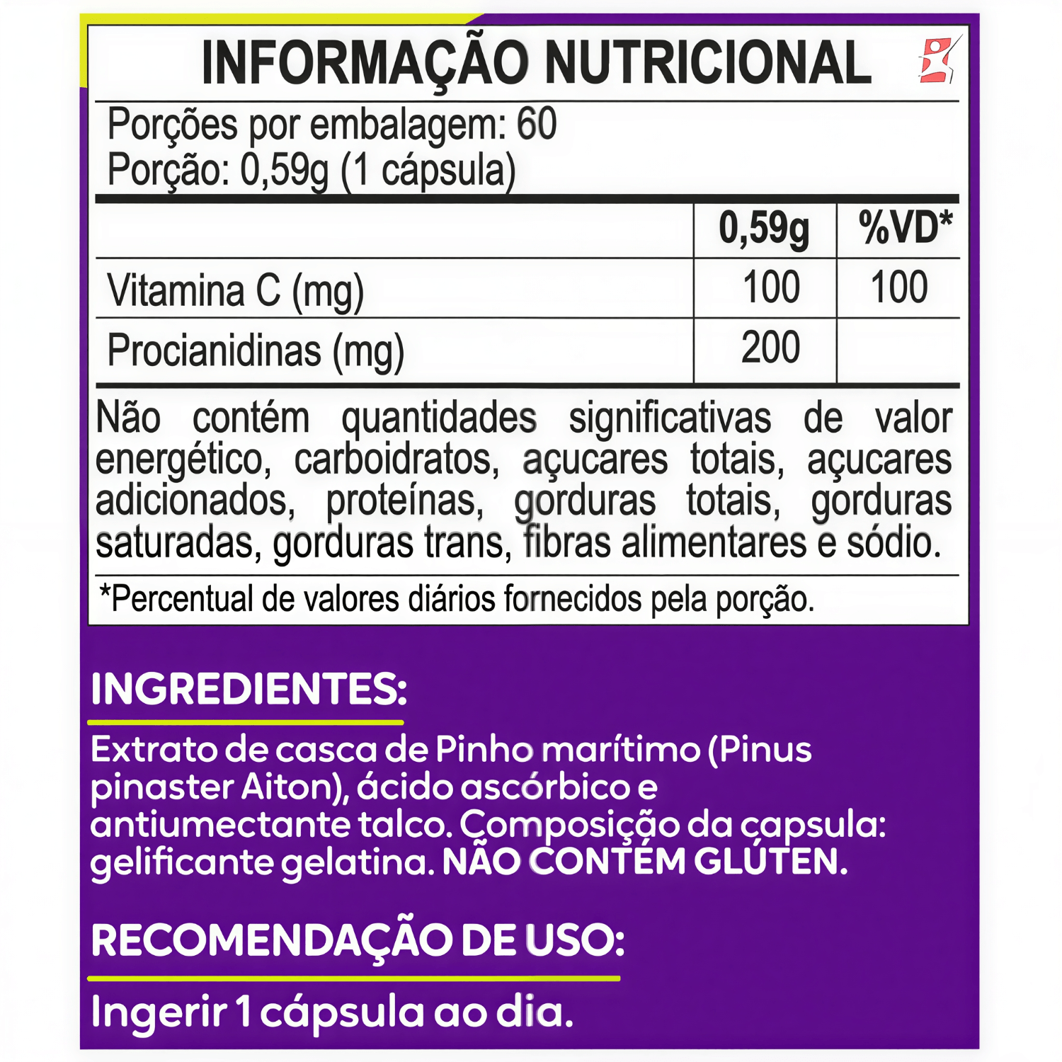 Vena C Pinus Pinaster + Vitamina C Maltta Nutrition 60 Cápsulas