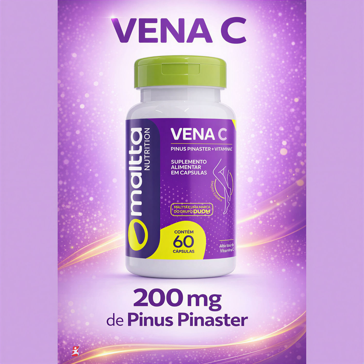 Vena C Pinus Pinaster + Vitamina C Maltta Nutrition 60 Cápsulas