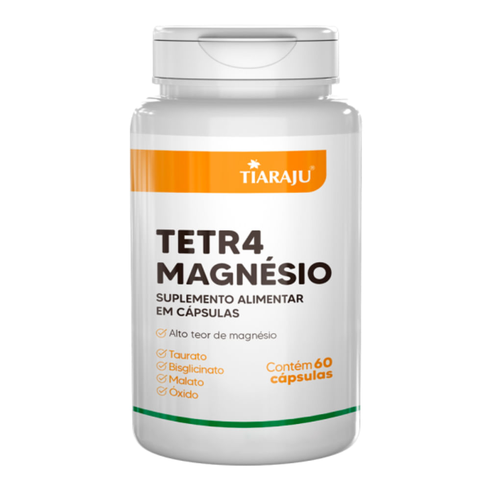 Tetra Magnésio Tiaraju 60 Cápsulas