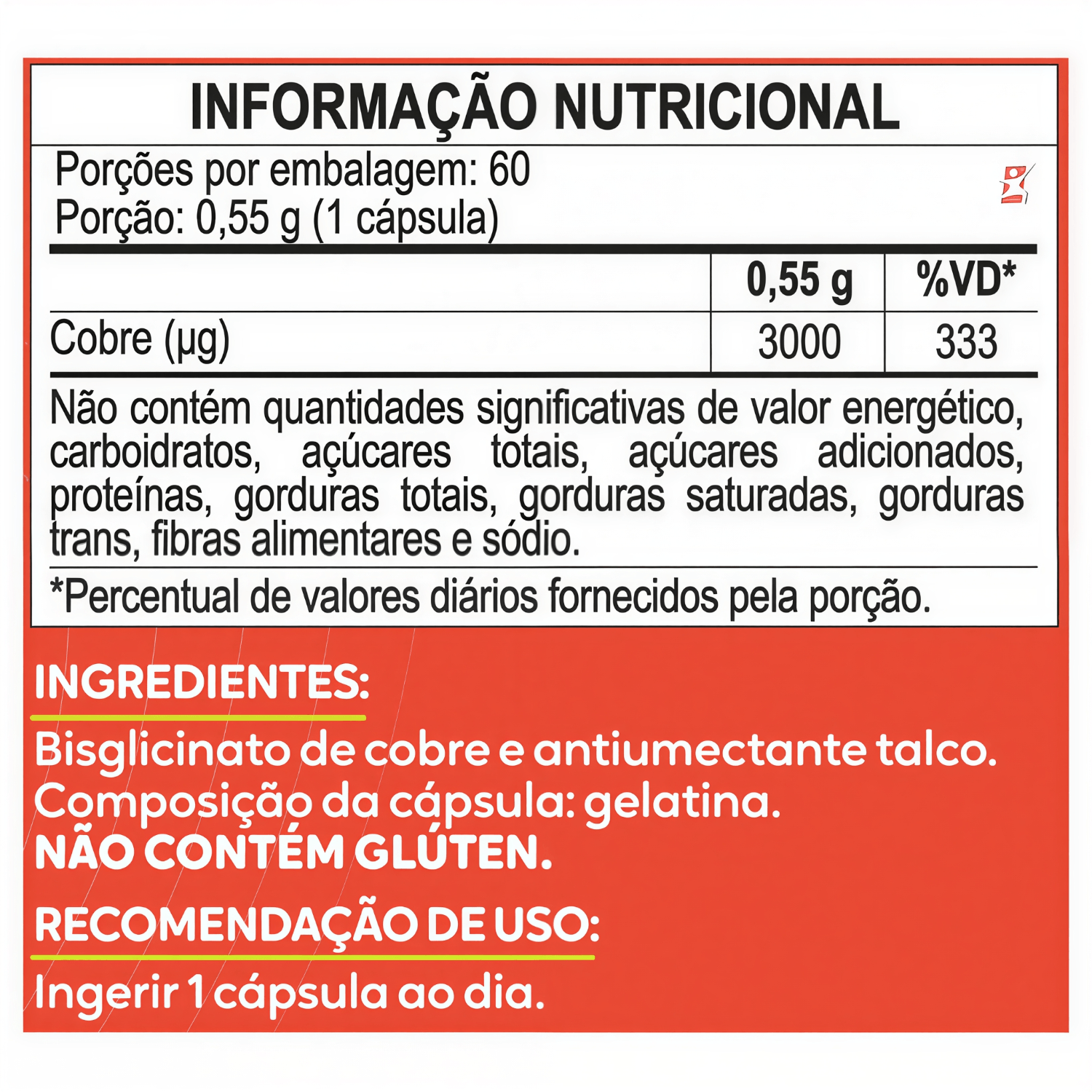 Cobre Quelato Selo Npa Maltta Nutrition 60 Cápsulas