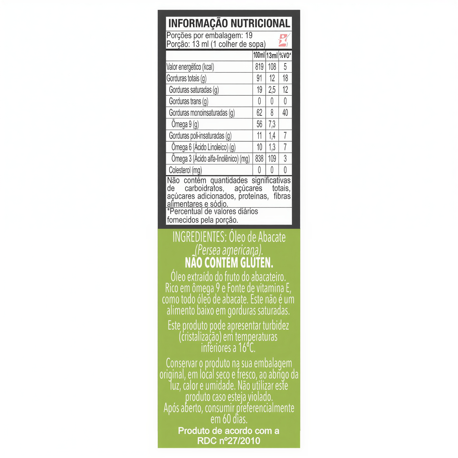 Óleo Vegetal Virgem De Abacate Duom Maltta Nutrition 30ml