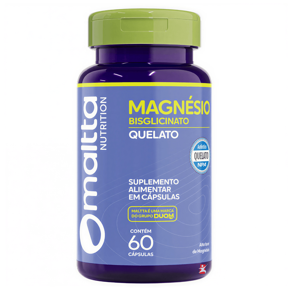Magnésio Bisglicinato Quelato Autêntico Quelato Npa® Maltta Nutrition 60 Cápsulas