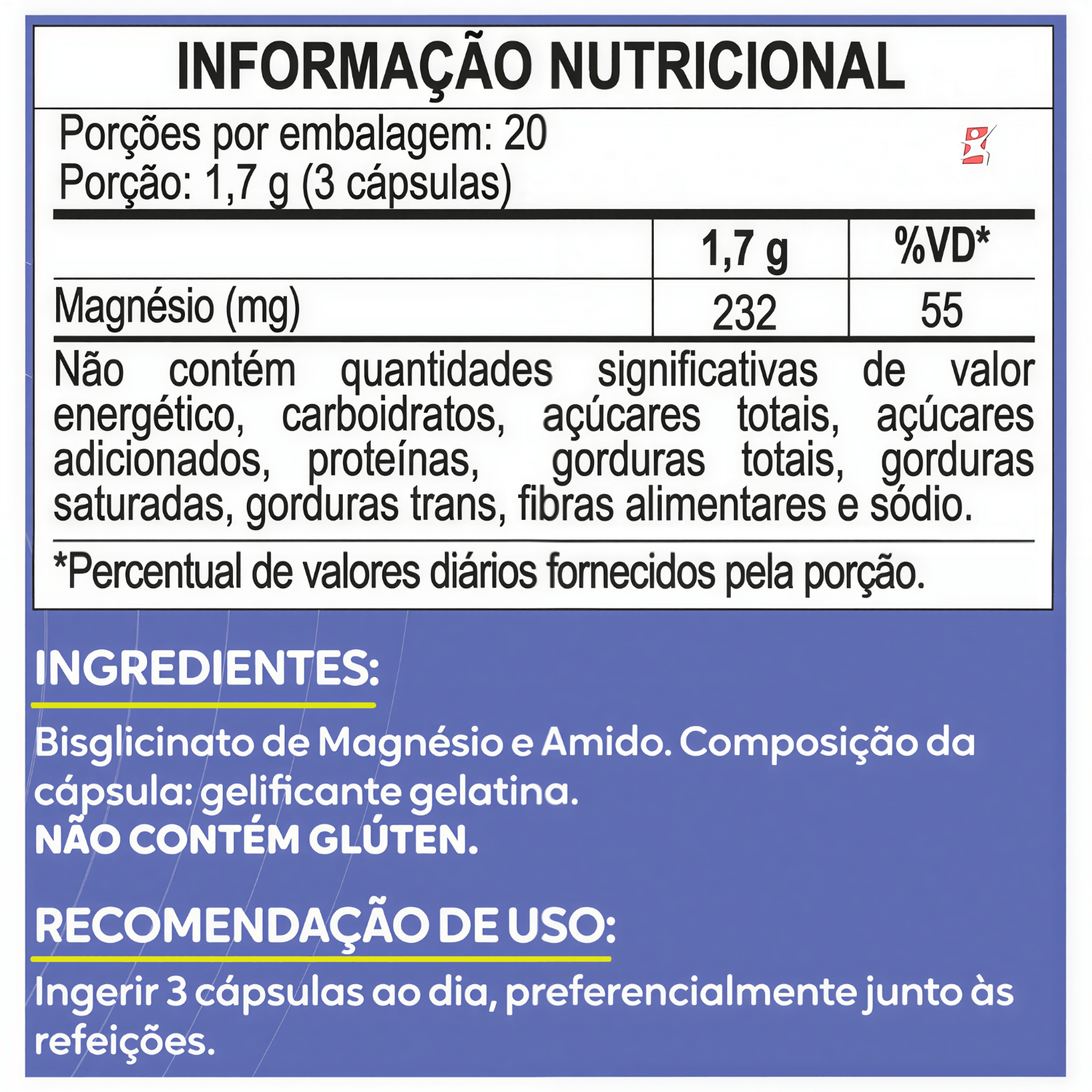 Magnésio Bisglicinato Quelato Autêntico Quelato Npa® Maltta Nutrition 60 Cápsulas