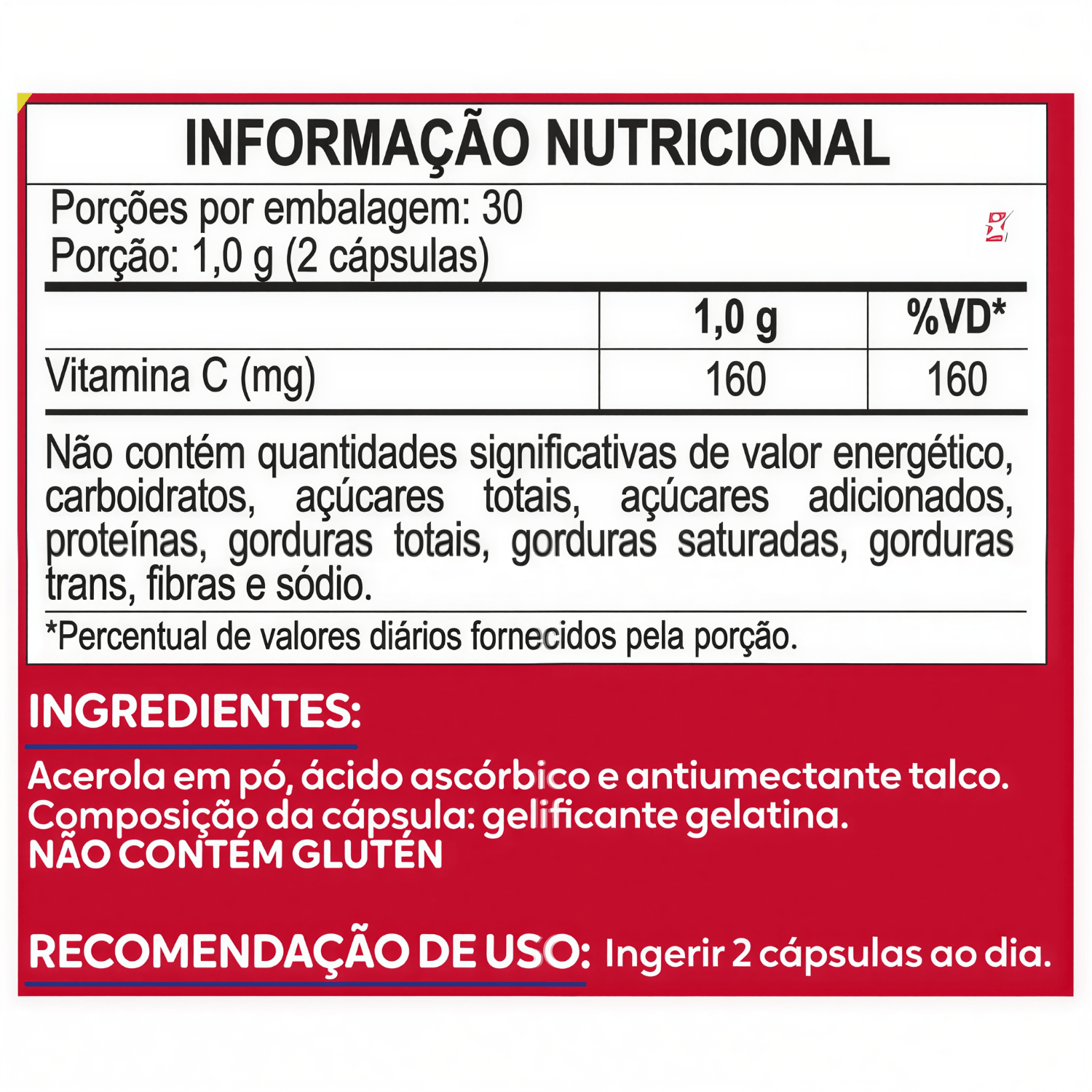 Kit 2 Vitamina C A Base De Acerola Maltta Nutrition 60 Cápsulas