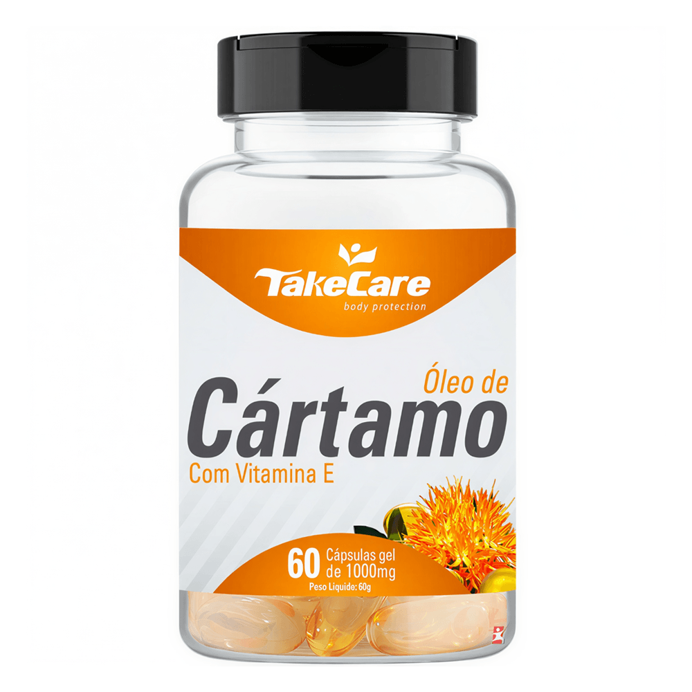 Óleo De Cártamo + Vitamina E Take Care 1000mg 60 Cápsulas