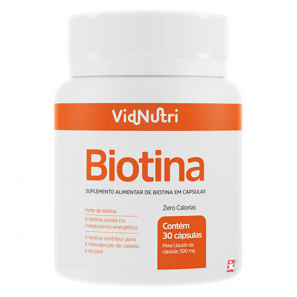 Suplemento Alimentar Biotina Vidnutri 30 Cápsulas