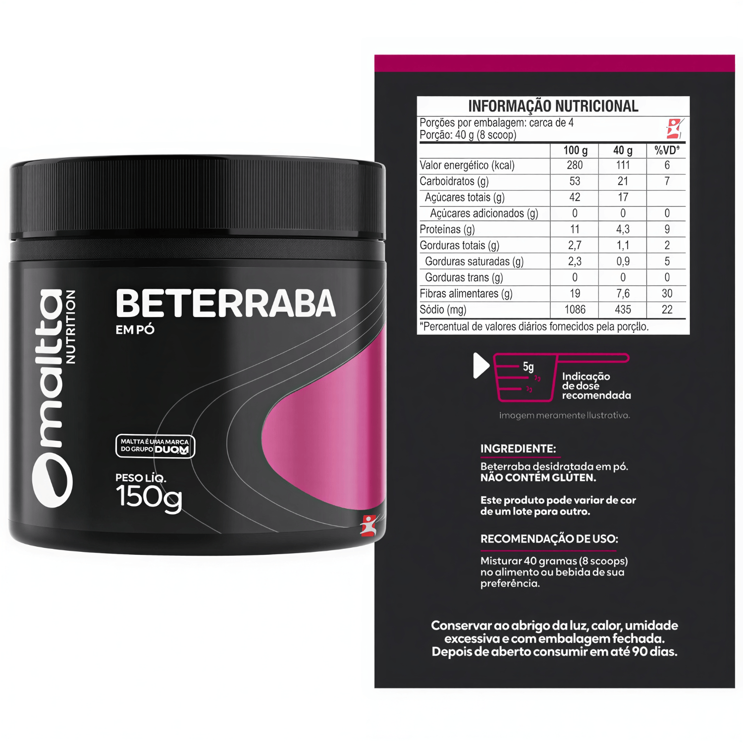 Beterraba Em Pó Maltta Nutrition 150g