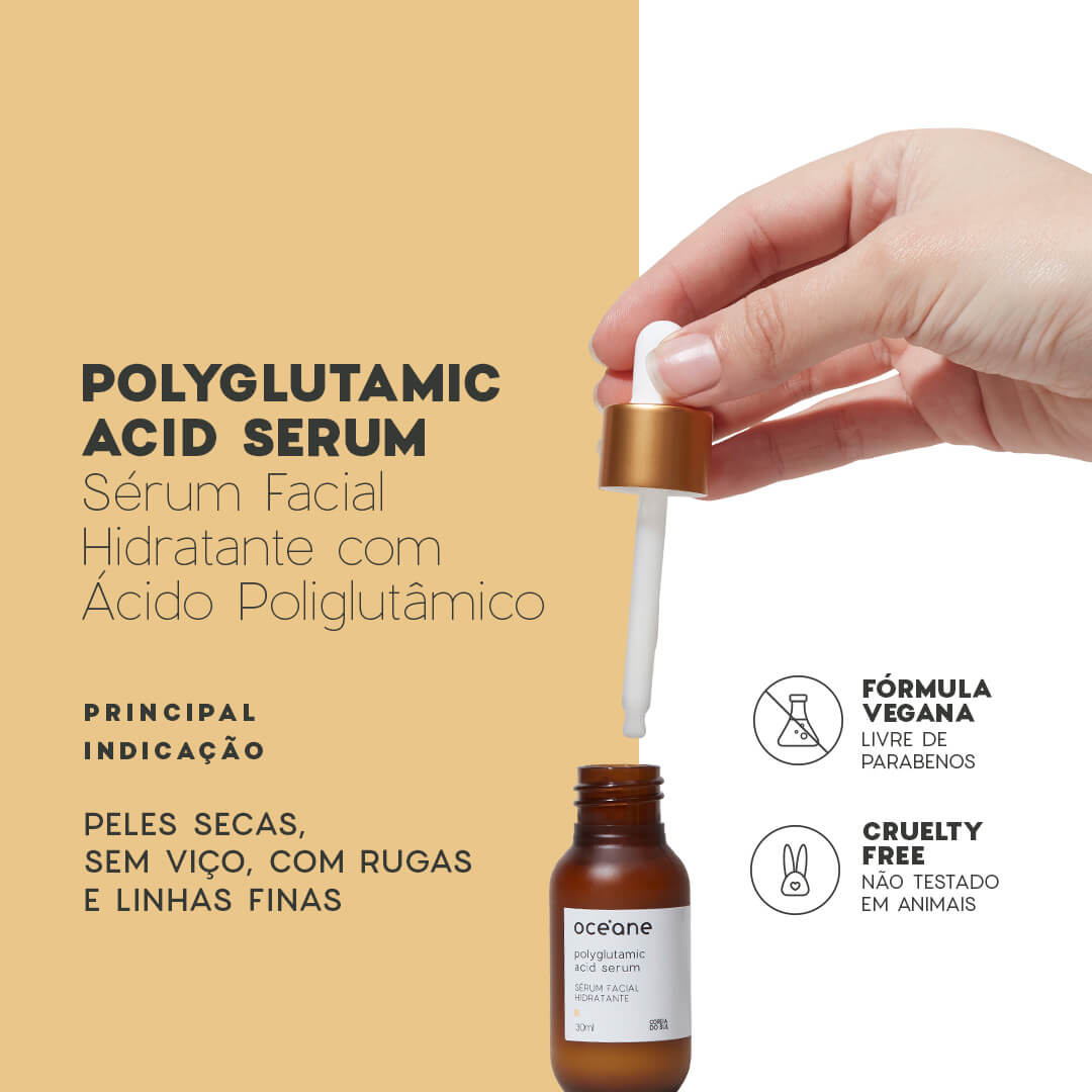 Sérum Facial de Ácido Poliglutâmico Polyglutamic Acid Oceane 30ml