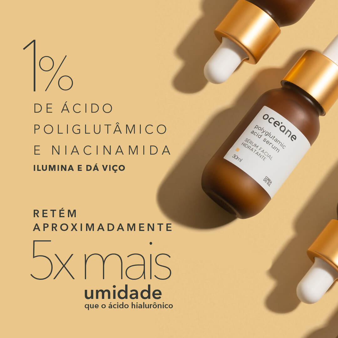Sérum Facial de Ácido Poliglutâmico Polyglutamic Acid Oceane 30ml