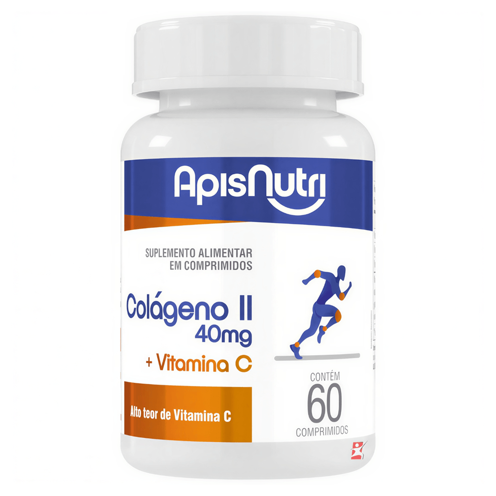 Colágeno Tipo 2 + Vitamina C Apisnutri 60 Comprimidos