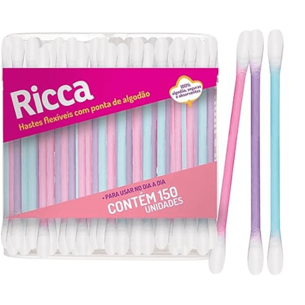 Hastes Flexiveis Travel Pack Ricca 50 Peças
