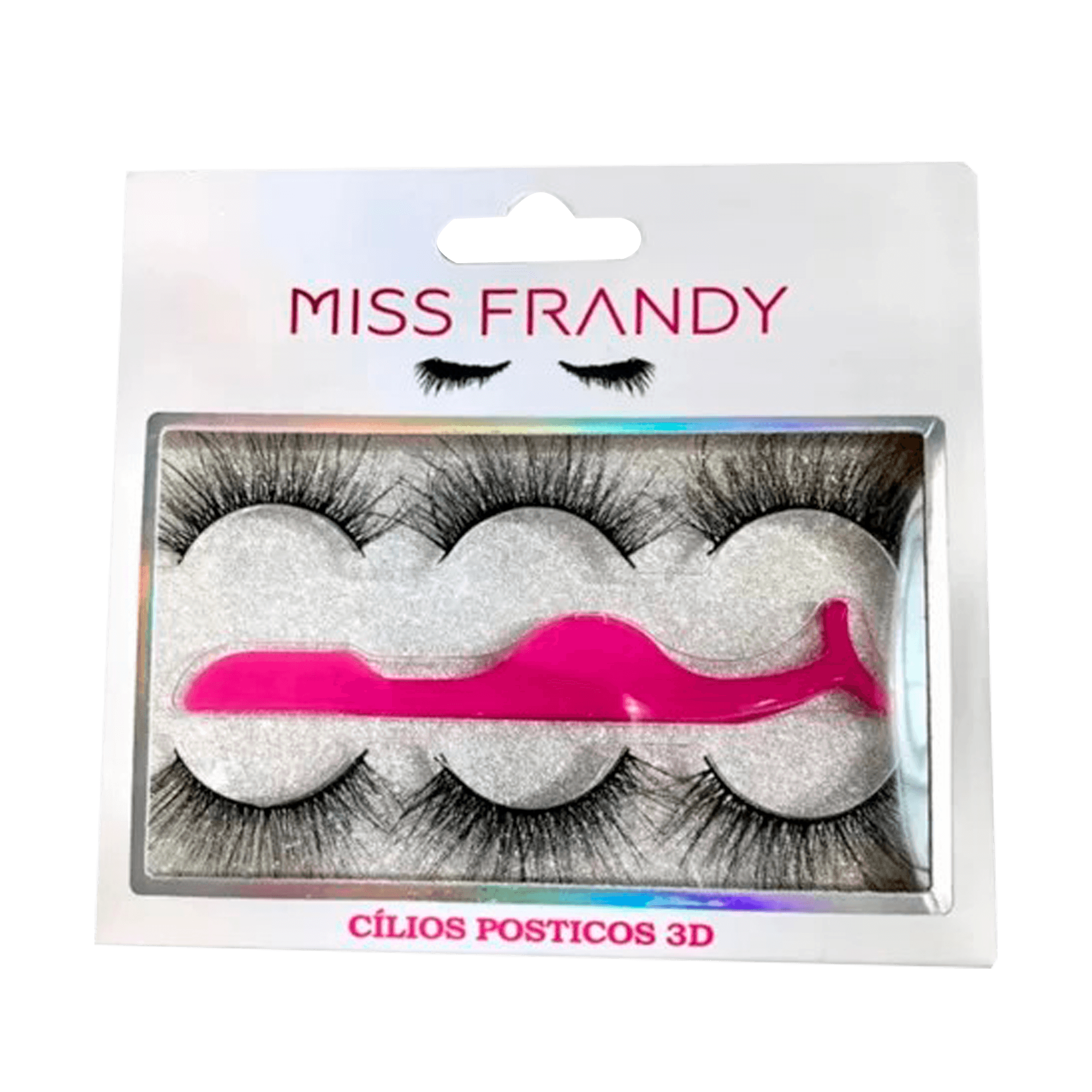 Kit Miss Frandy - Cílios Postiços Com 3 Pares E Uma Pinça Nulo
