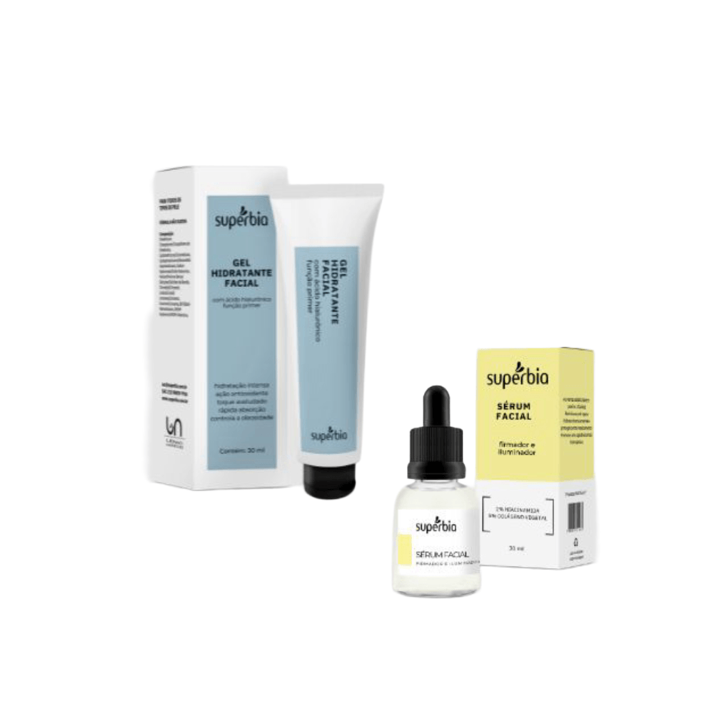 Kit Supérbia Gel Hidratante Facial + Sérum Firmador