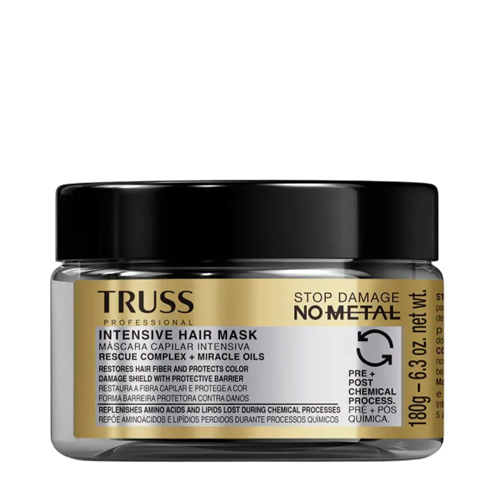 Máscara Capilar Professional Stop Damage no Metal Truss 180g