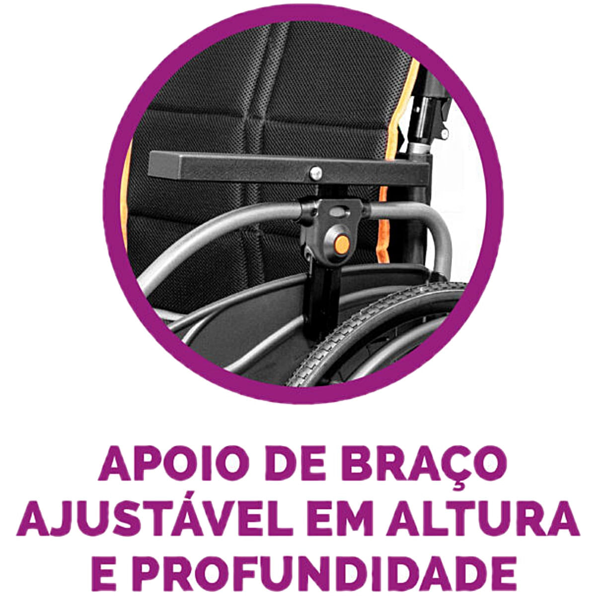 Cadeira De Rodas Alumínio Premium Max Hidrolight Até 150kg Assento 44cm