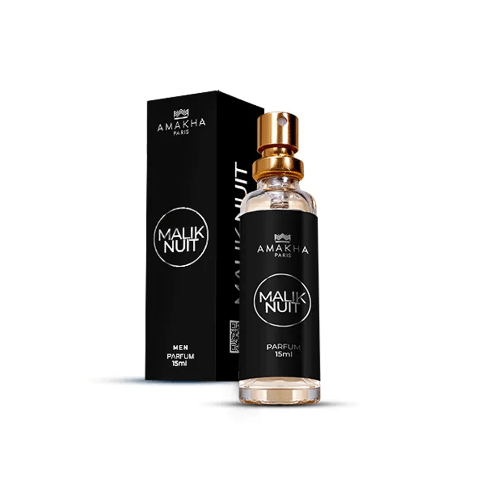 Perfume Árabe Masculino Malik Nuit Parfum Amakha Paris 15ml