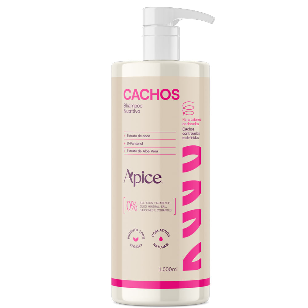 Shampoo Nutritivo Apice Cachos 1l