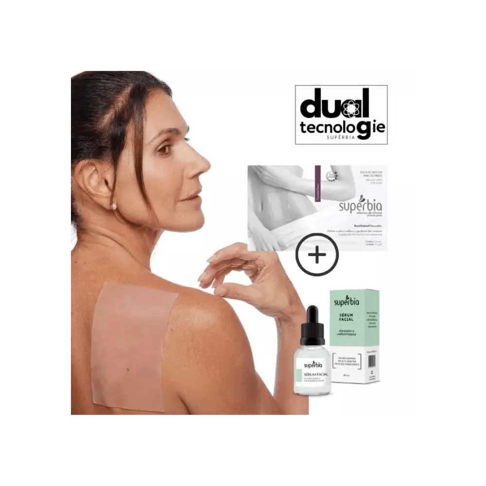 Kit Dual Tec Placa de Silicone + Sérum Clareador