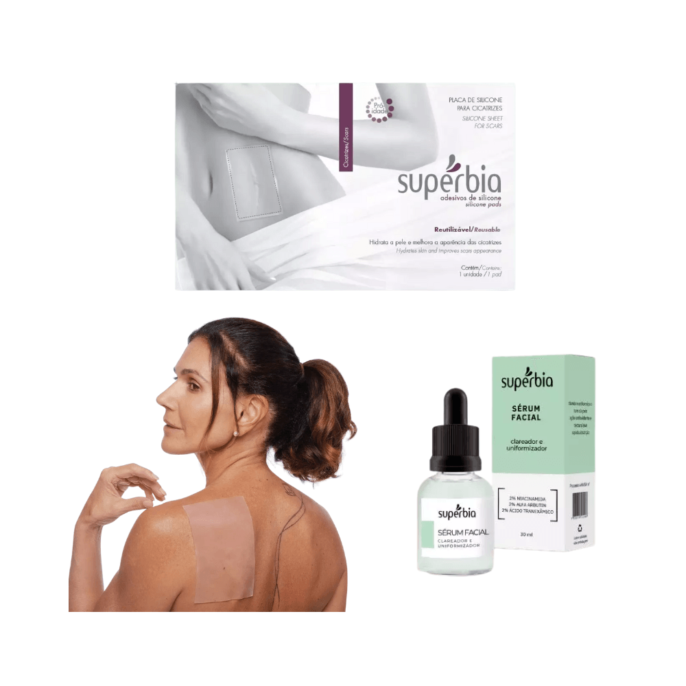 Kit Dual Tec Placa de Silicone + Sérum Clareador