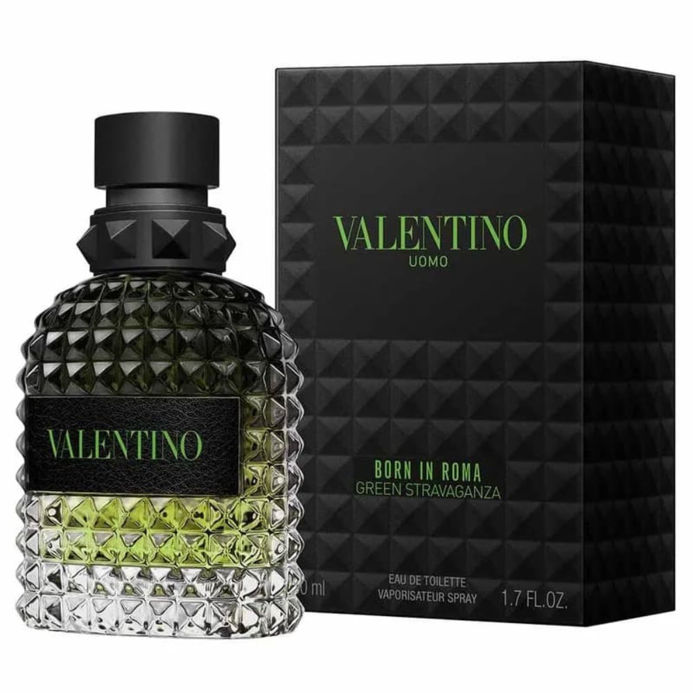 Perfume Masculino Born In Roma Green Stravaganza Uomo Valentino Eau de Toilette 50ml