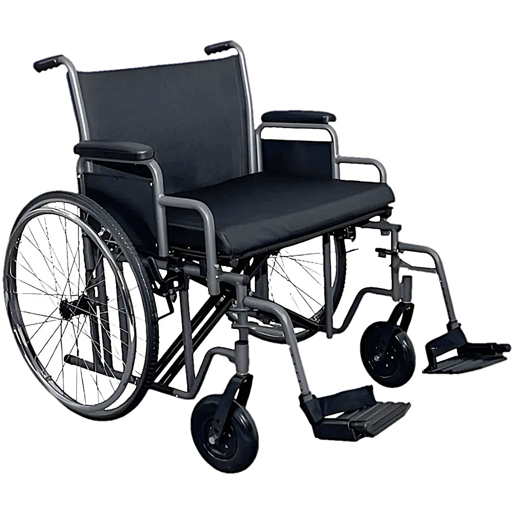 Cadeira De Rodas Plus Size Ac30 Hidrolight 250 Kg Preta