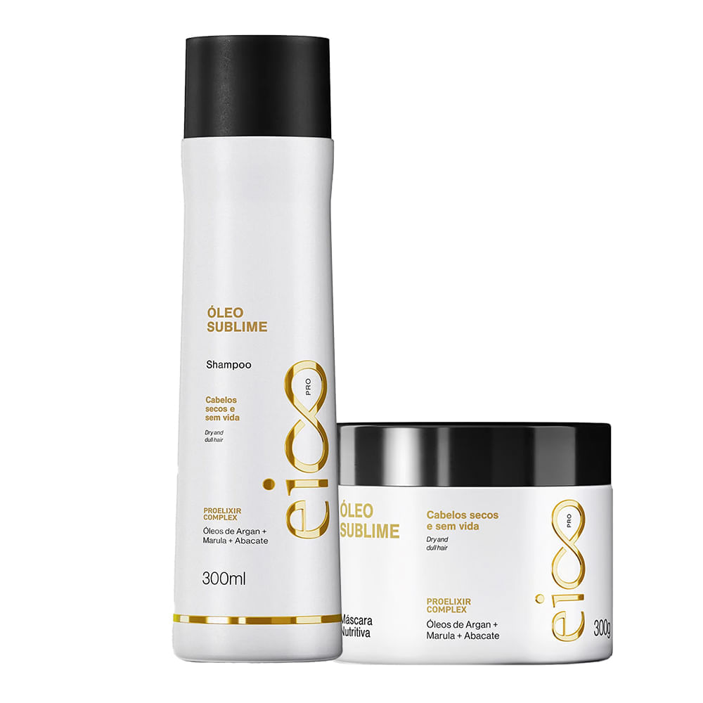 Kit Eico Pro Óleo Sublime Sh 300ml + Máscara 300ml
