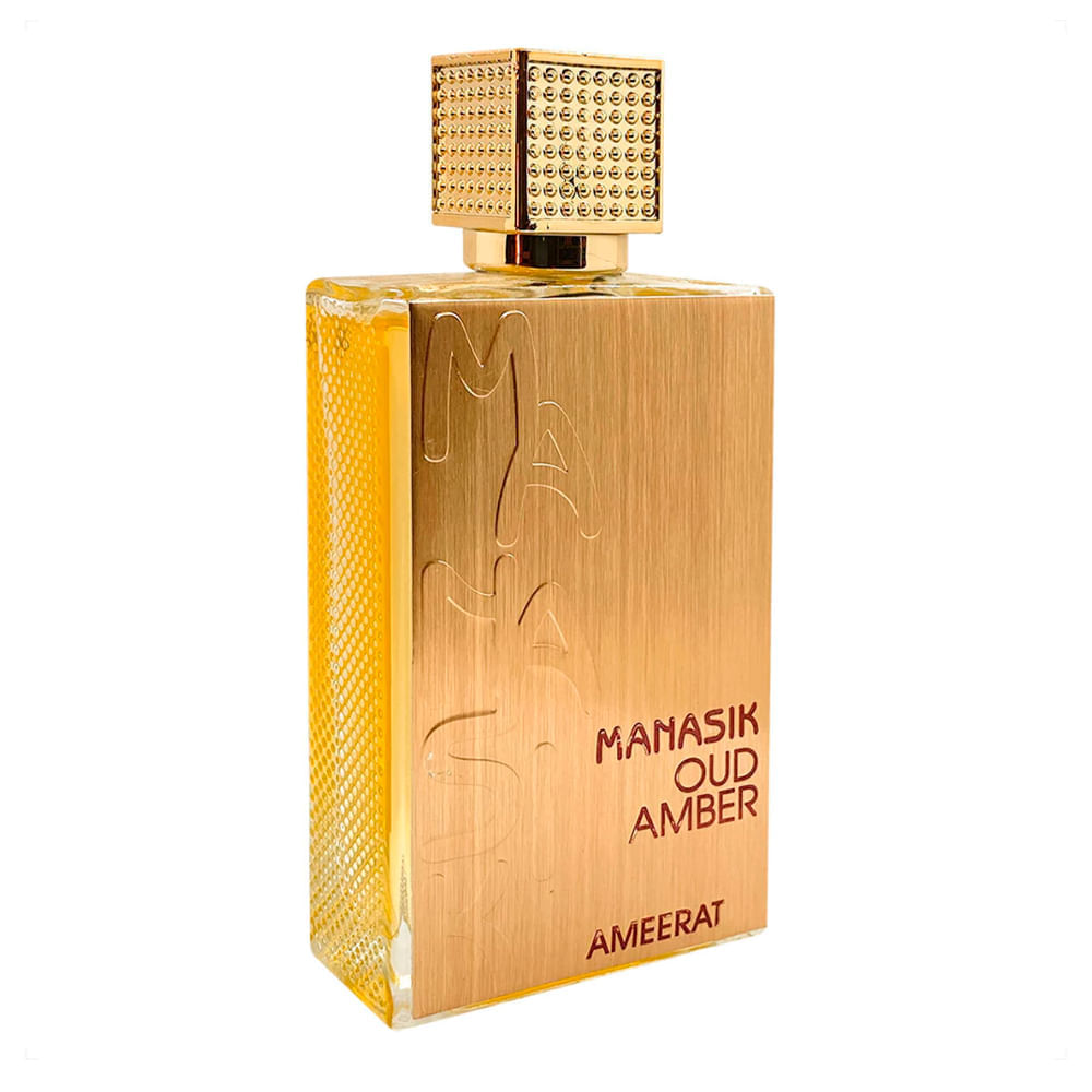 Perfume Árabe Unissex Oud Amber Ameerat Eau De Parfum Manasik 100ml