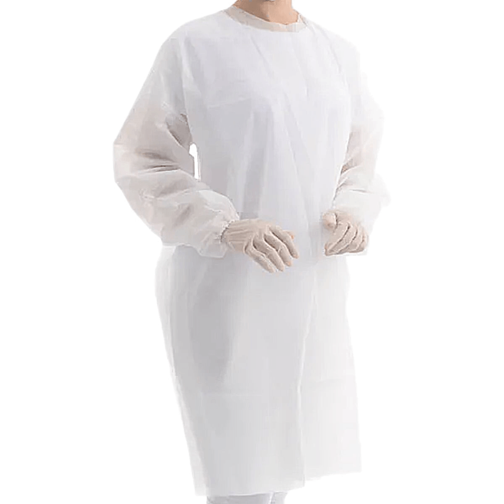 Kit 20 Unidades Avental Tnt Descartável Branco Gramatura