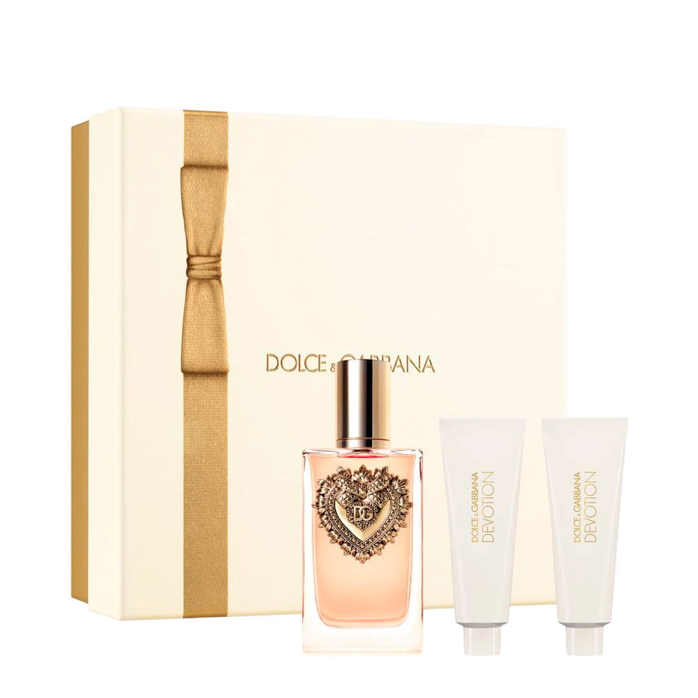 Kit Devotion Feminino Dolce & Gabbana Eau de Parfum 100ml + Shower Gel 50ml + Body Lotion 50ml