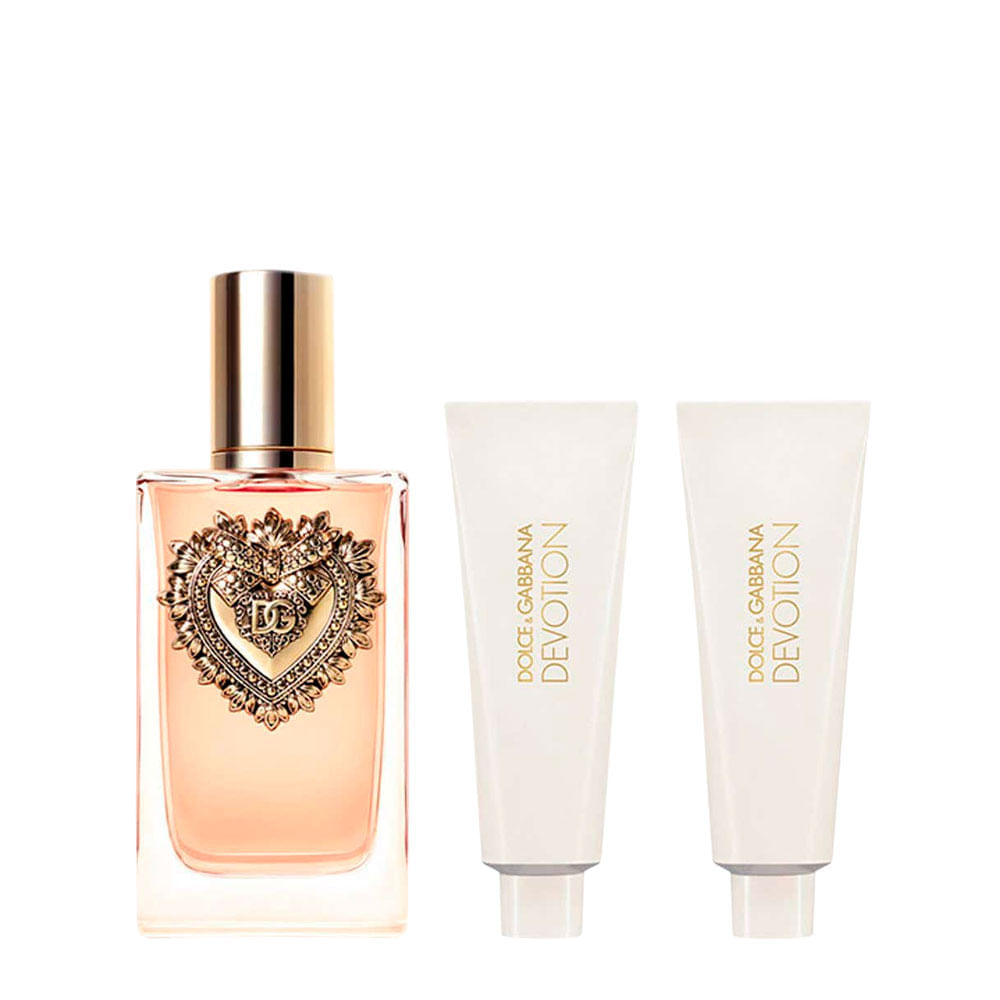 Kit Devotion Feminino Dolce & Gabbana Eau de Parfum 100ml + Shower Gel 50ml + Body Lotion 50ml