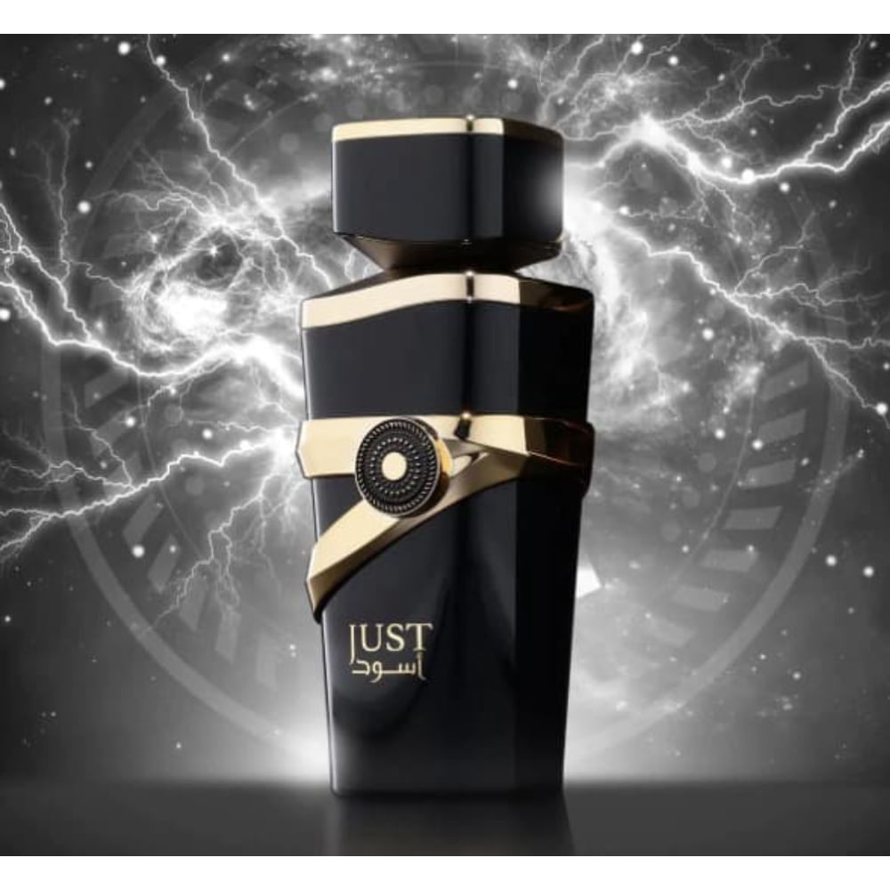 Perfume Árabe Masculino Just Aswad Eau de Parfum Fragrance World 100ml