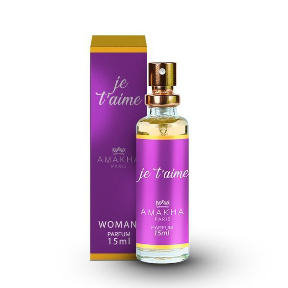 Perfume Feminino Je T'aime Parfum Amakha Paris 15ml