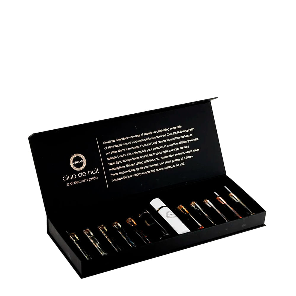 Kit Árabe Armaf Club de Nuit Collector's Unissex Eau de Parfum 10x10ml