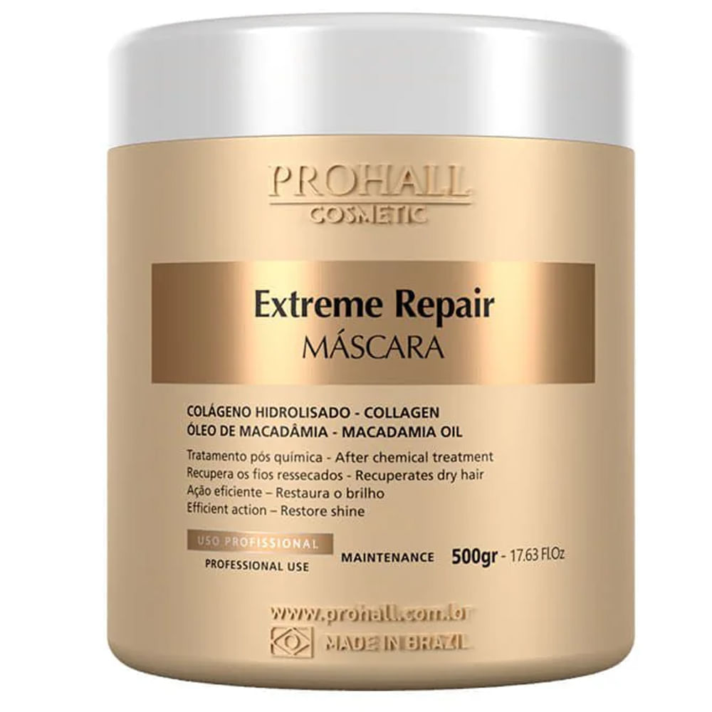 Máscara Capilar Prohall Extreme Repair Macadâmia 500g