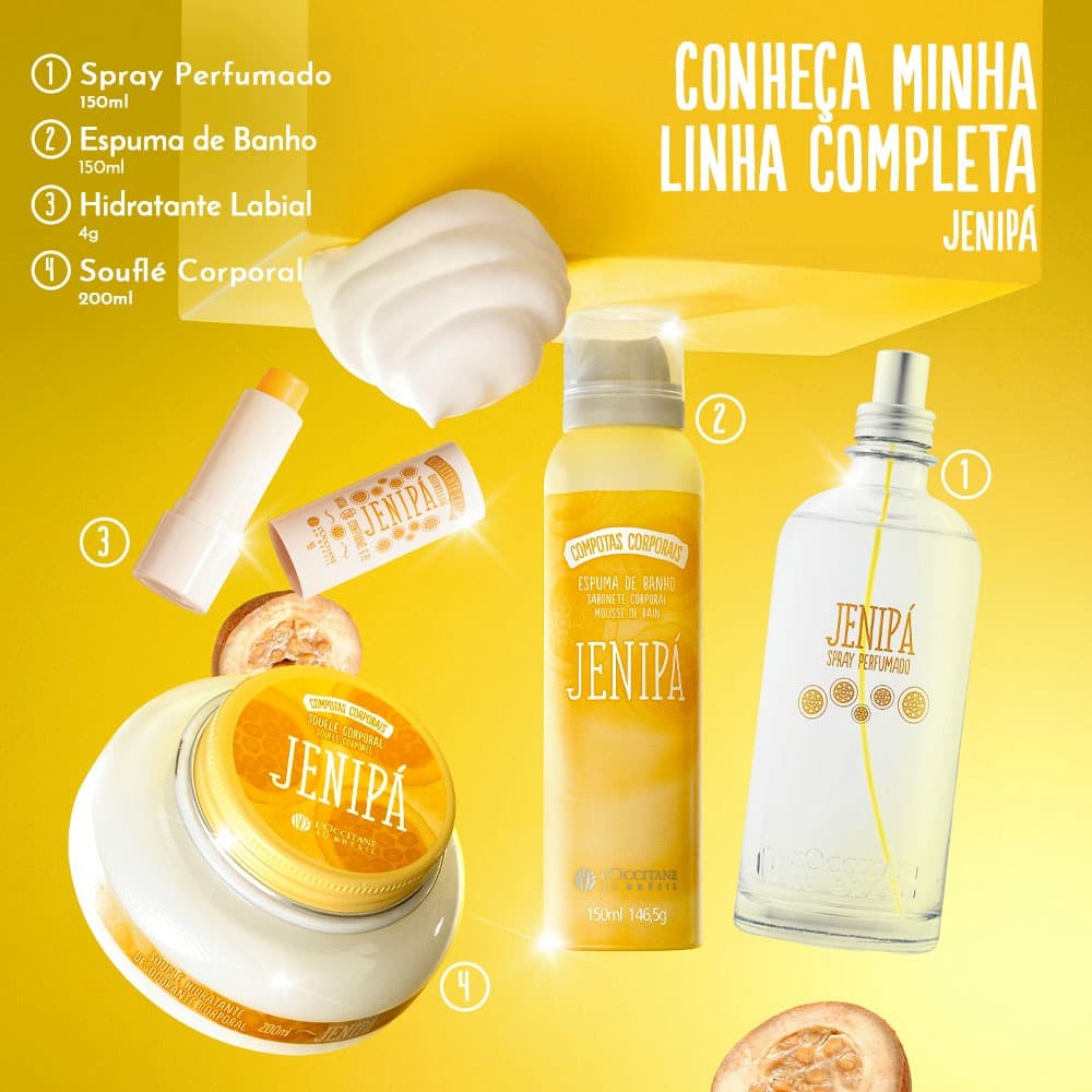 Espuma de Banho Jenipá L'Occitane Au Brésil 150ml