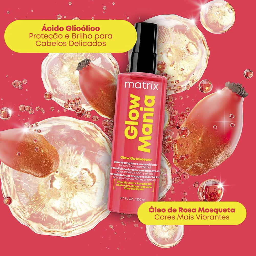 Kit Matrix Shampoo 300ml + Condicionador Food For Soft 300ml +  Leave-in Glow Mania 250ml