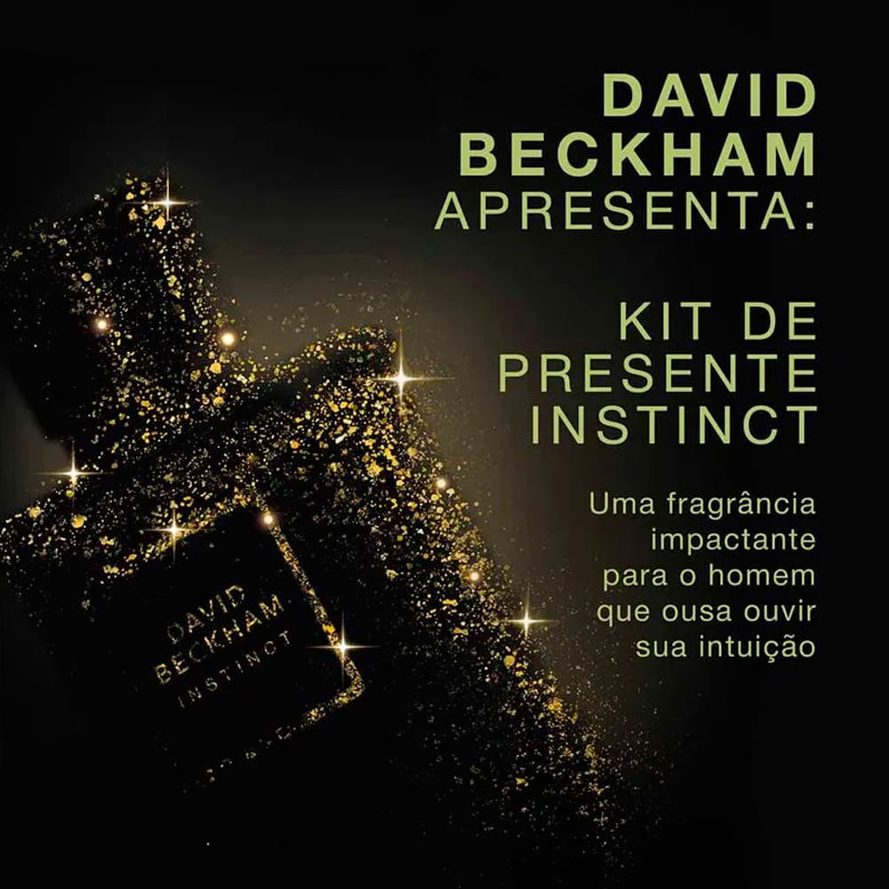 Kit Instinct Masculino Eau de Parfum 50ml + Desodorante David Beckham 150ml