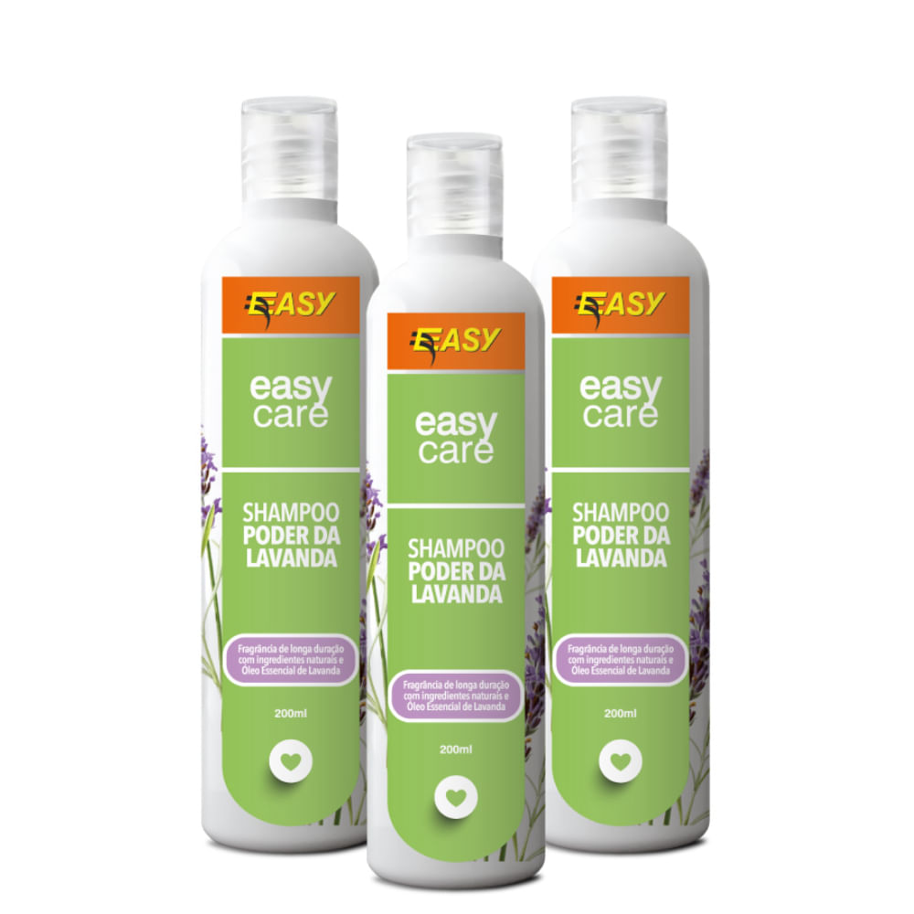 Kit Shampoo Poder Da Lavanda Easy Care 200ml