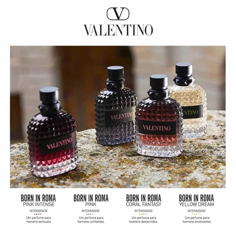 Perfume Masculino Valentino Born In Roma Uomo Coral Fantasy Eau de Toilette Valentino 100ml