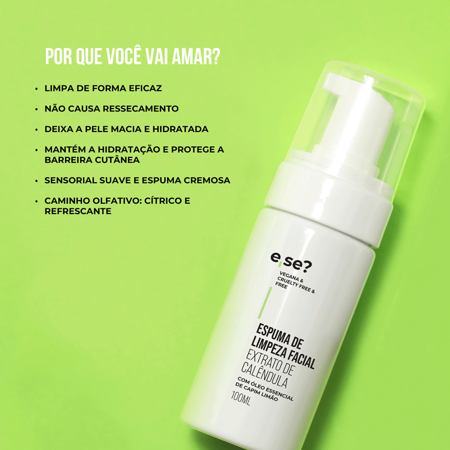 Kit Controle Total 3 passos Espuma de limpeza facial 100ml + Hidratante Booster 360º 30ml + Sérum Niacinamida 10% 30ml