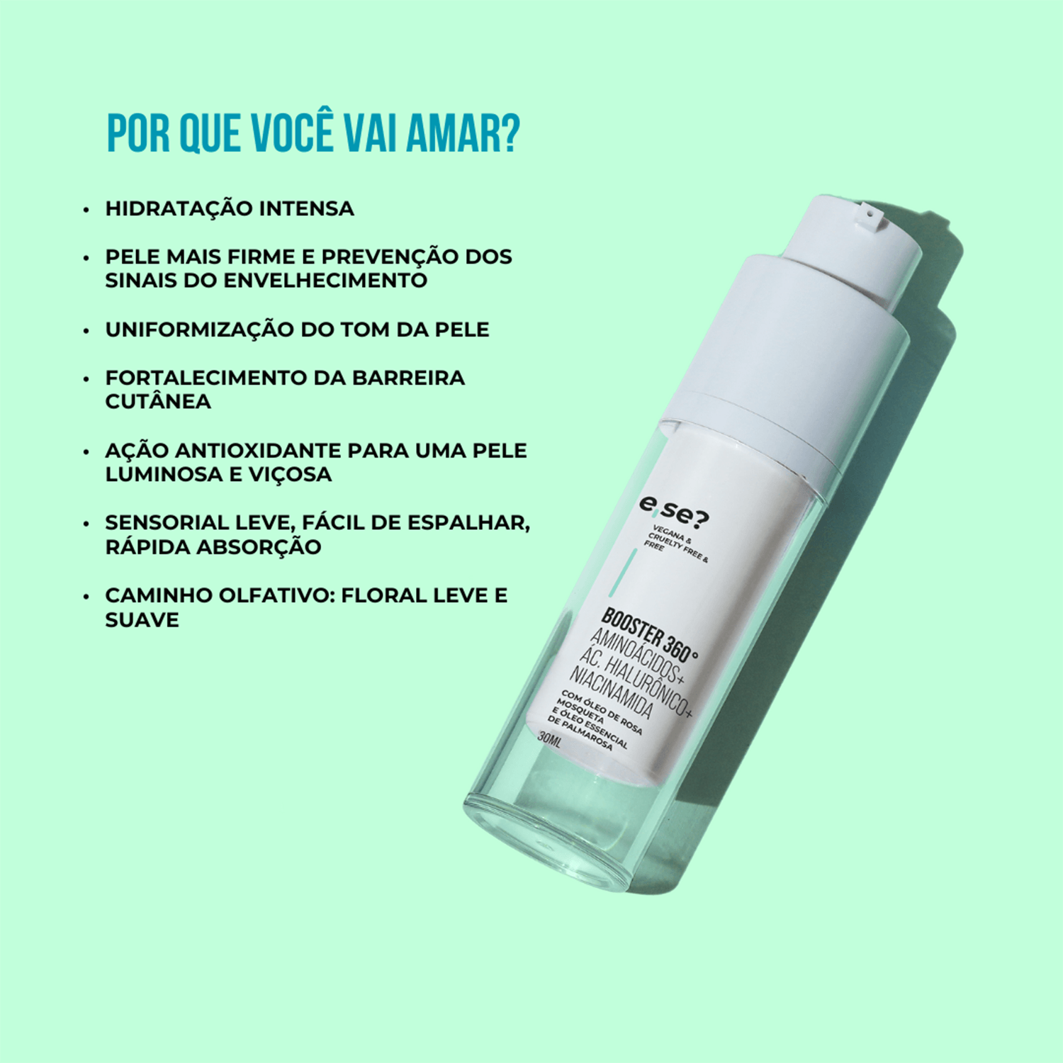 Kit Controle Total 3 passos Espuma de limpeza facial 100ml + Hidratante Booster 360º 30ml + Sérum Niacinamida 10% 30ml