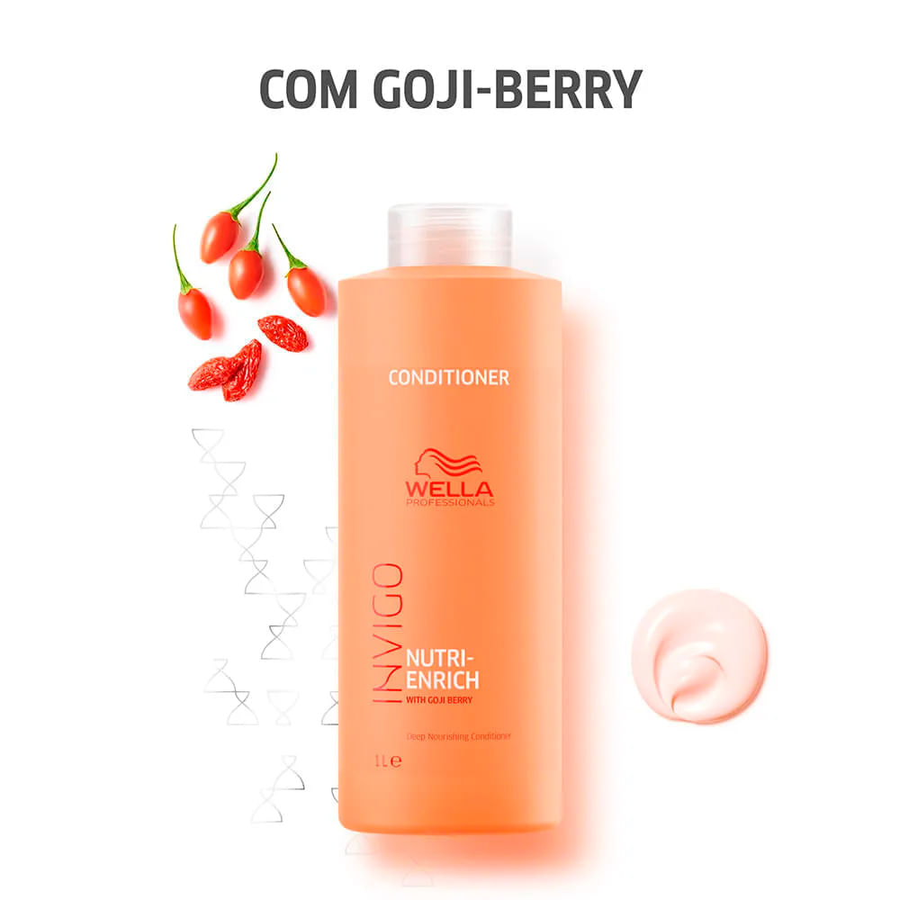 Kit Wella Condicionador 1L + Máscara De Nutrição Invigo Nutri Enrich 500ml