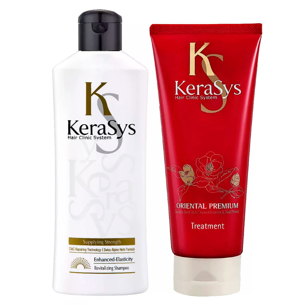 Kit Shampoo Revitalizing 180g + Máscara de Tratamento Oriental Premium Kerasys 200ml
