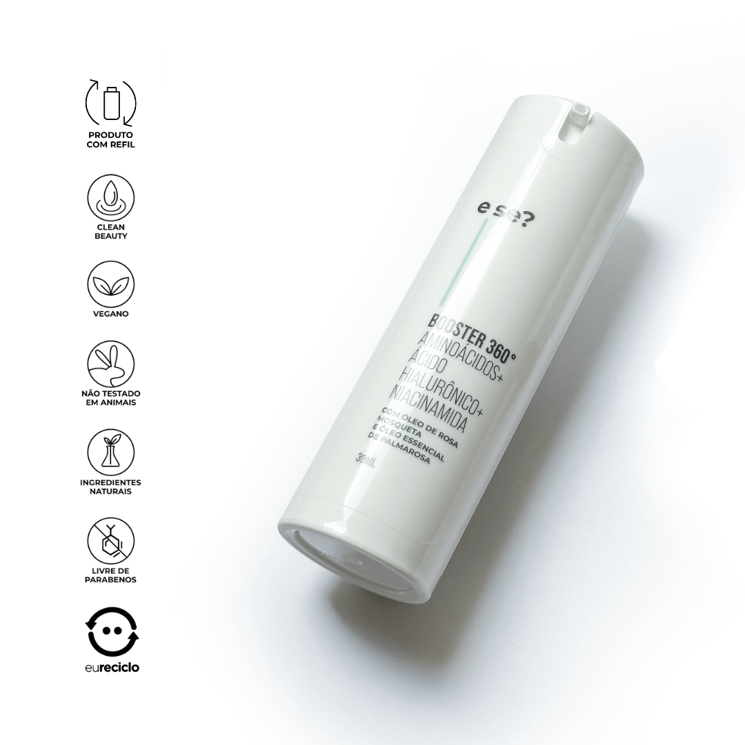 Kit Hidratante Facial Booster 360º 30ml + Sérum Niacinamida 30ml